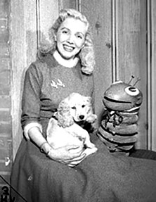 Angel Casey with dog and puppet